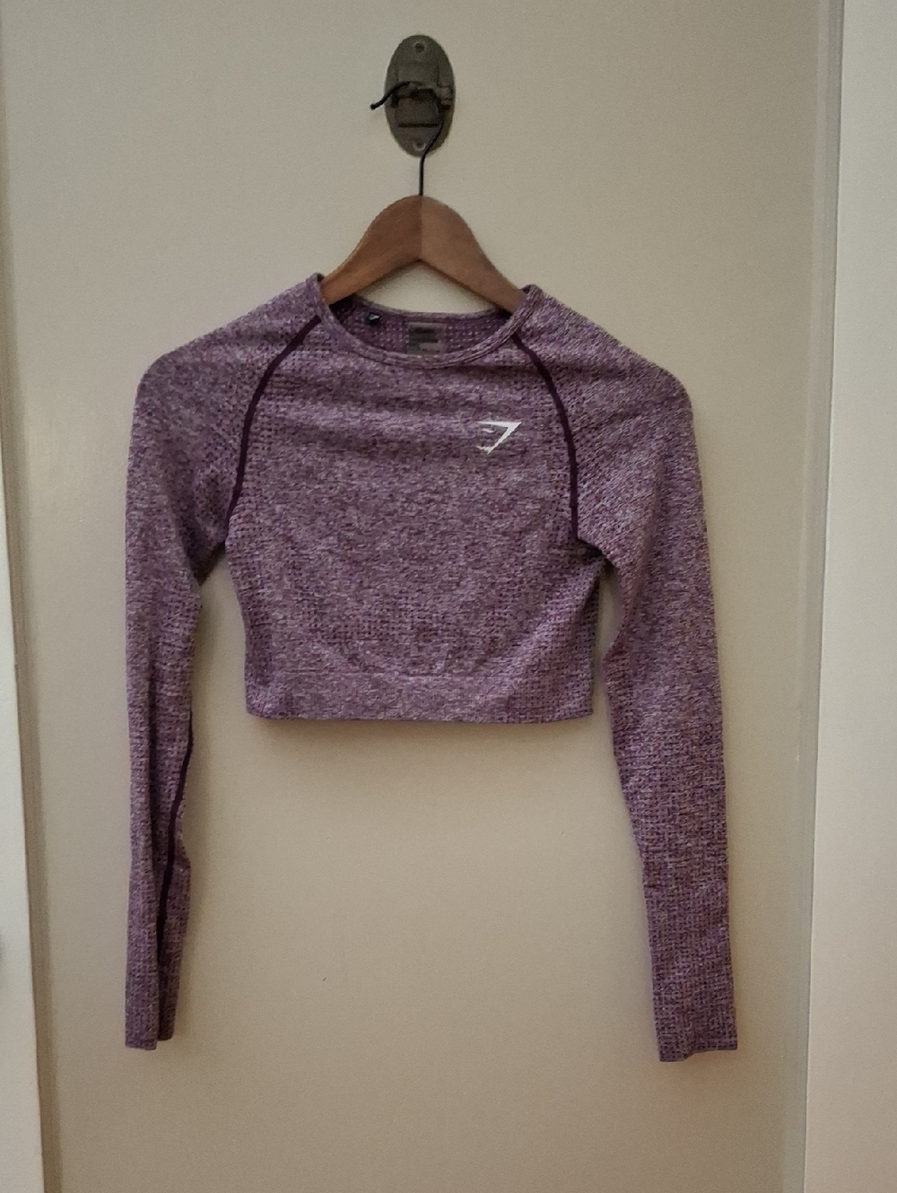 Gymshark Seamless Long Sleeve Crop Top - Purple_1